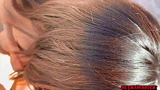 hot 19 year old latina teen sucks cock in the garden and gets cum on small tits