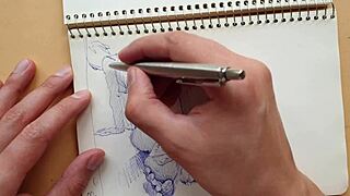 Quick Sketch Of Doggy-Style Foot Fetish In My Sketchbook