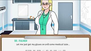 The Doctor Talks To The Patient In The Hospital Cartoon