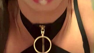 Tattooed Brunette Masturbates To Orgasm In Leather