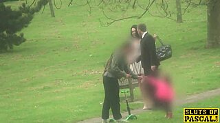 Stalking This British Submissive For Deep Throat Action