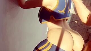 Fortnite Chun Li's sneaky bathroom sex?