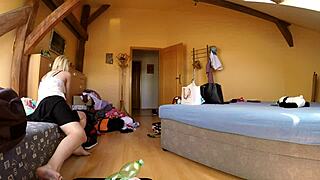 Big Dick Threesome Blowjob Backstage