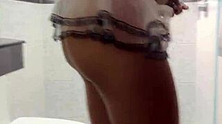 Stepsister Cleaning the House in Sexy Costume