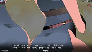 Can the tall elf defeat yume-same in this provocative scene?