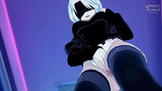 Yorha 2B's intense orgasm shakes me every time!
