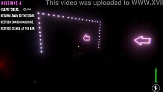 ankh bonfie gets a titty fuck in the game scene