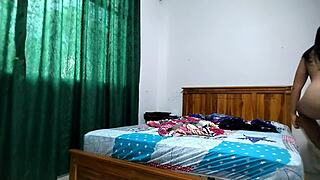 sarita feels aroused changing into skirt for later fucking, her fat latina ass ready