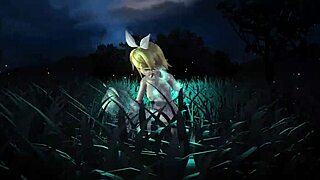 Kagamine Rin, Meiko, and Haku stun in full nude Project Diva mod