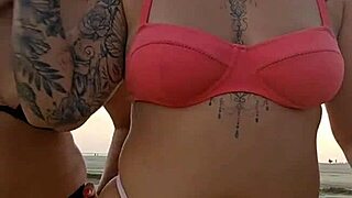 flashing big ass on the beach for mature fun 😜