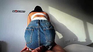 my sexy step sister squeezes my cock 😈