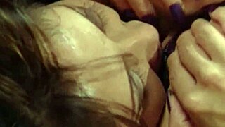 I'm licking long hair fetish tits in lesbian swallow and fingering pussy