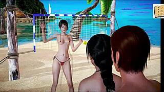 Redhead and brunette teens play family game