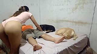 Dancer Bounces On Cousin's Dick Until He's Dry!