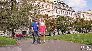 double dick pounding after sightseeing gives tourist samantha rone orgasms