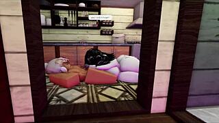 Wife Makes Meal Then Gets Fucked with Monster Cock in Her Big Ass