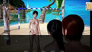 Redhead and brunette teens play family game