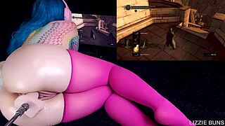 Dark souls fuck machine challenge 11 - iron golem cumming and squirting at the end