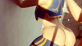 Fortnite Chun Li's sneaky bathroom sex?