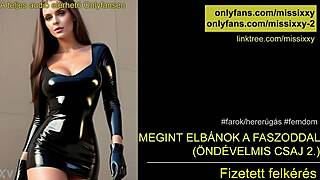 Hungarian femdom gives detailed jerk off instructions in roleplay.