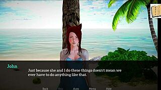 Redhead and brunette teens play family game