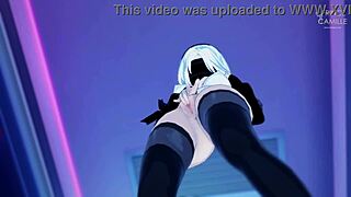 Yorha 2B's intense orgasm shakes me every time!