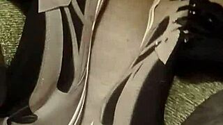 Friend Has Fun Trashing My Sneakers In This Shoe Fetish Video.