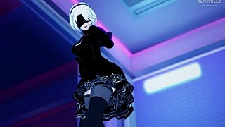 Yorha 2B's intense orgasm shakes me every time!
