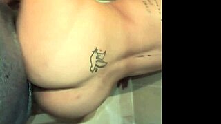 Latina girl caught bathing, ready for doggystyle fuck with tight asshole