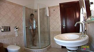 doggy style anal sex and massive cumshot on milfs belly