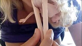 Plastic passion fucks this submissive milf doll