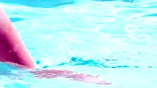 Girls rimming sensually by the pool – dirty fun?