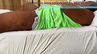 wet horny babe moans while rubbing big pussy lips solo 😊