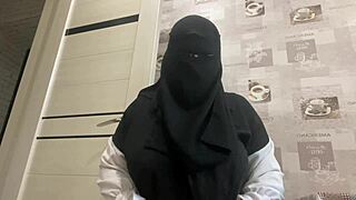 Does the syrian milf in panties caress her pussy for you?