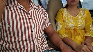 Teen 18+ Shows Boobs in Car for Monster Cock in Risky Public Outdoor Setting