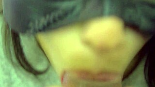 Japanese Couple’s Close-Up Blowjob with Mouth Cum