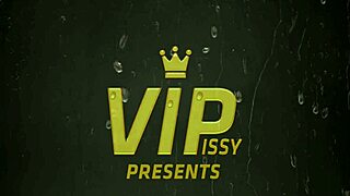 After pissing they rub vaginas in hardcore ghetto blowjob action.