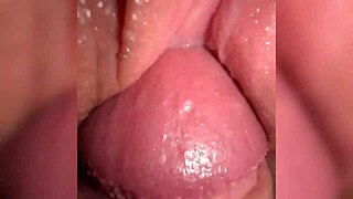 look at that juicy pussy full of cum