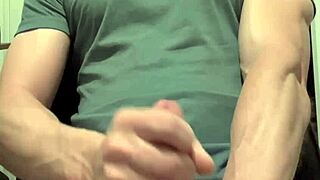 Just a quick session while he's sleeping tight with that big amateur cock in hand!