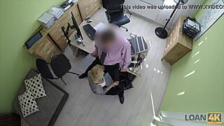 loan4k agent bangs tight teen pussy then approves her loan after czech interview