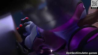 widowmaker compilation featuring various scenes with monster cocks and big asses