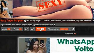 Hot latina petite 18+ brunette in sexy yoga outfit shows camel toe while using her hitachi vibrator for squirting in shorts.