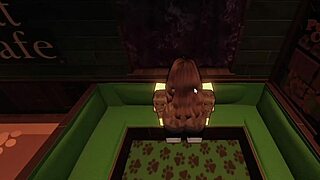 Woman's Ripped Leggings Lead To Cafe Sex!