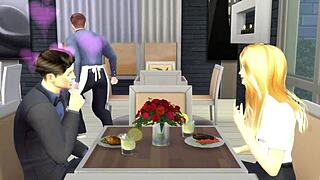 yo, playing sims 4 for anniversary fun with holiday vibes! 🎉