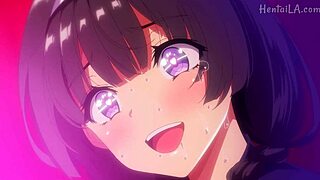 They teach the couple how to have sex in anime hentai.