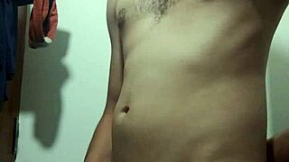 undressing slowly in the bathroom for a private solo session