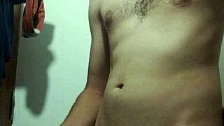 undressing slowly in the bathroom for a private solo session