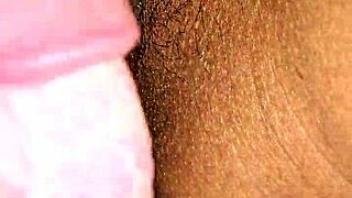 Latin couple relieves stress with creampie in wet pussy.