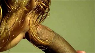 cougar drains cum from young black stud