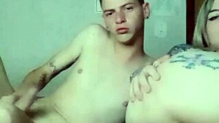 Blonde Babe Fucks with Feet Involved